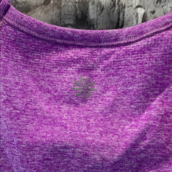 Athleta Purple Short Sleeve Top - Picture 4 of 4